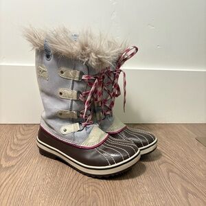 Girls Sorel Joan of Arctic Winter Snow Boots Size 4